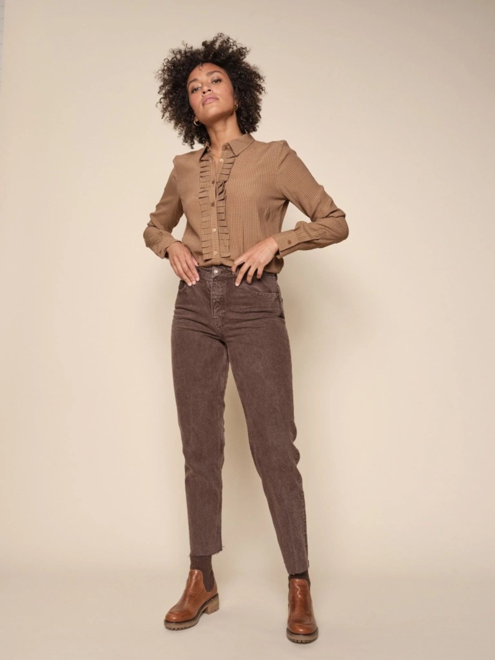 NWT MOS MOSH Scandinavian Luxury Denim Stella Fudge Pant Jeans Women's size 24 - Picture 2 of 11